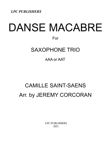 Danse Macabre for Three Saxophones (SAT or AAT) image number null