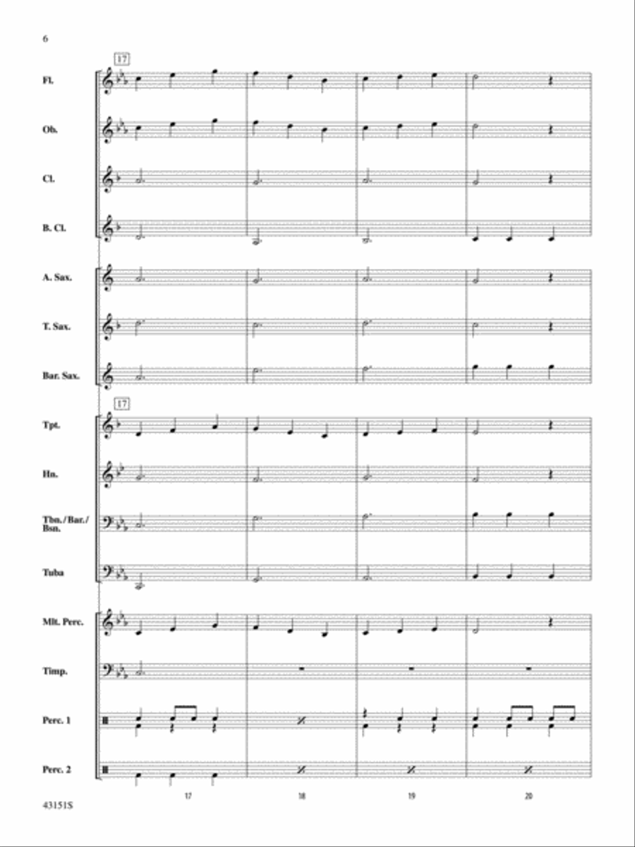 Triple Threat: Score Concert Band scores gallery preview page 6