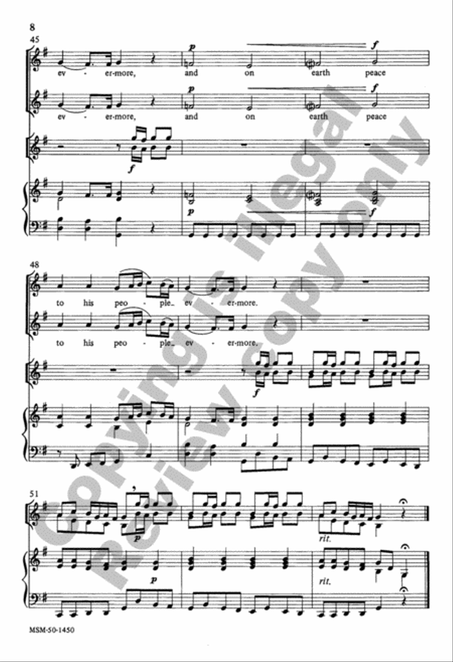 Glory to God 3-Part scores gallery preview page 8