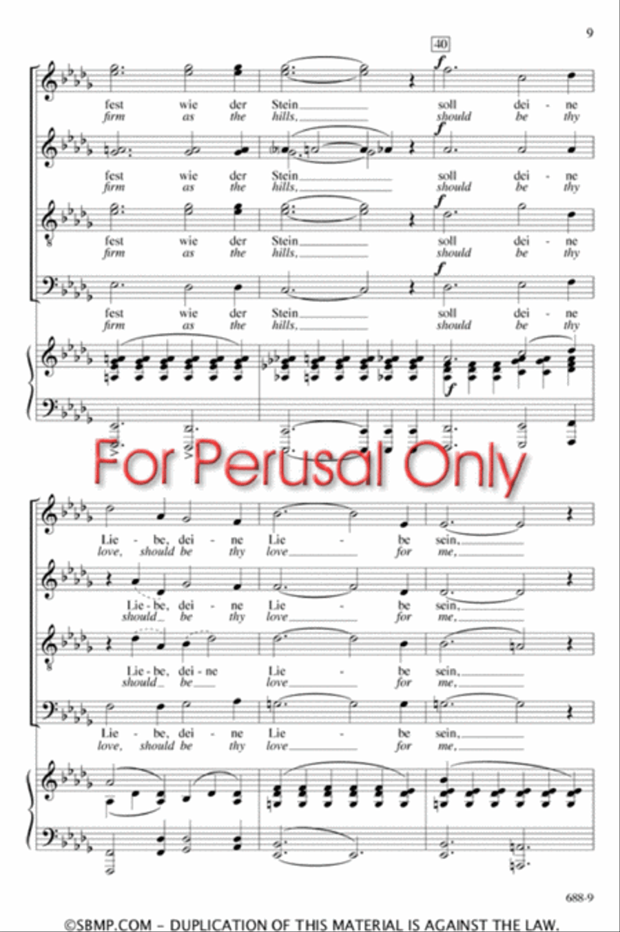Still wie die Nacht - SATB Octavo 4-Part scores gallery preview page 8
