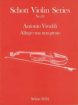 Book cover for Allegro Ma Non Presto Vn/pf