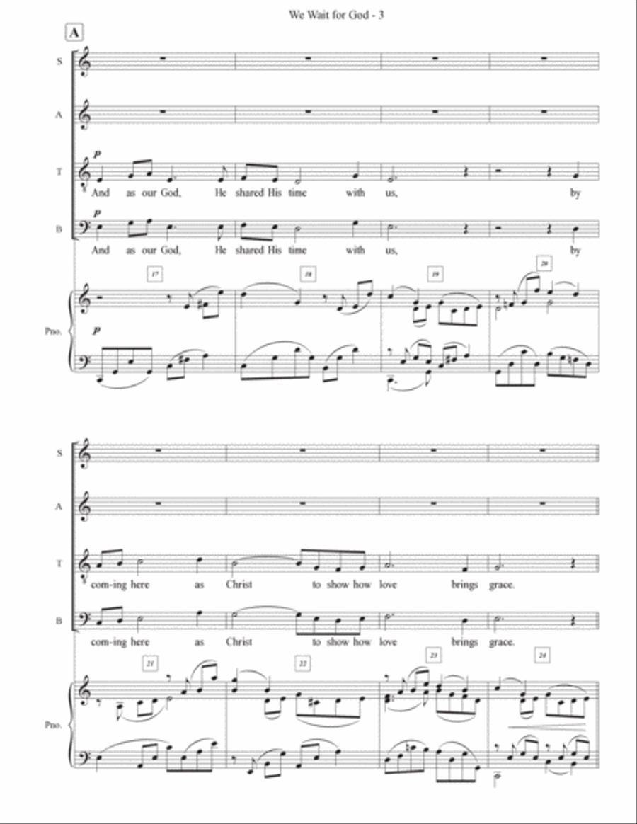 We Wait for God We Wait for God Piano, Vocal scores gallery preview page 3