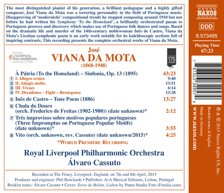 Jose Vianna da Motta: Orchestral Works image number null