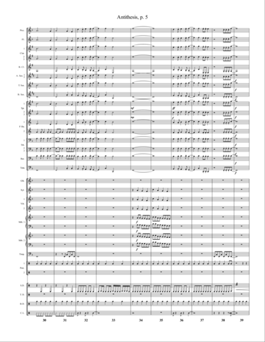 Antithesis Marching Band scores gallery preview page 5