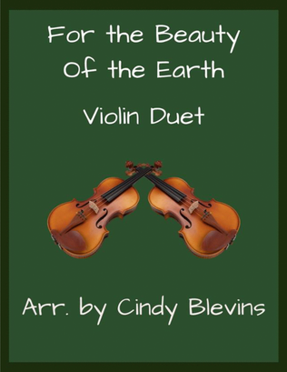 Book cover for For the Beauty of the Earth, Violin Duet