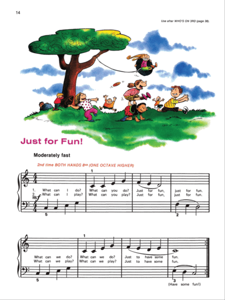 Alfred's Basic Piano Course Fun Book, Level 1A Piano Method scores gallery preview page 4