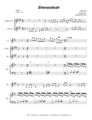 Shenandoah (Duet for Bb-Trumpet and French Horn)