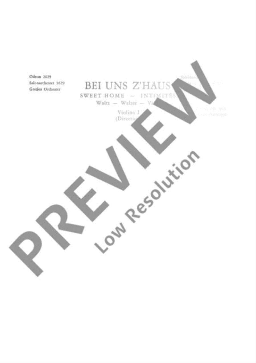 Bei uns z'Haus Orchestra scores gallery preview page 10