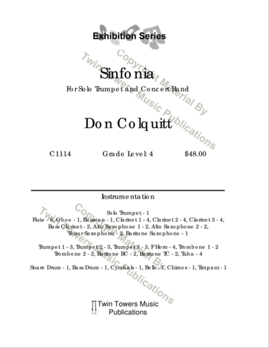 Sinfonia Concert Band scores gallery preview page 2