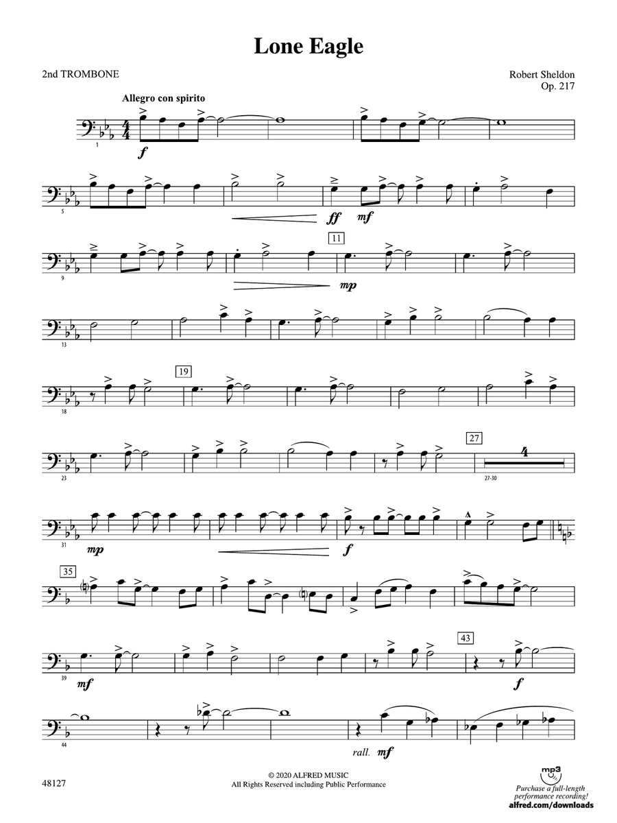 Lone Eagle: 2nd Trombone