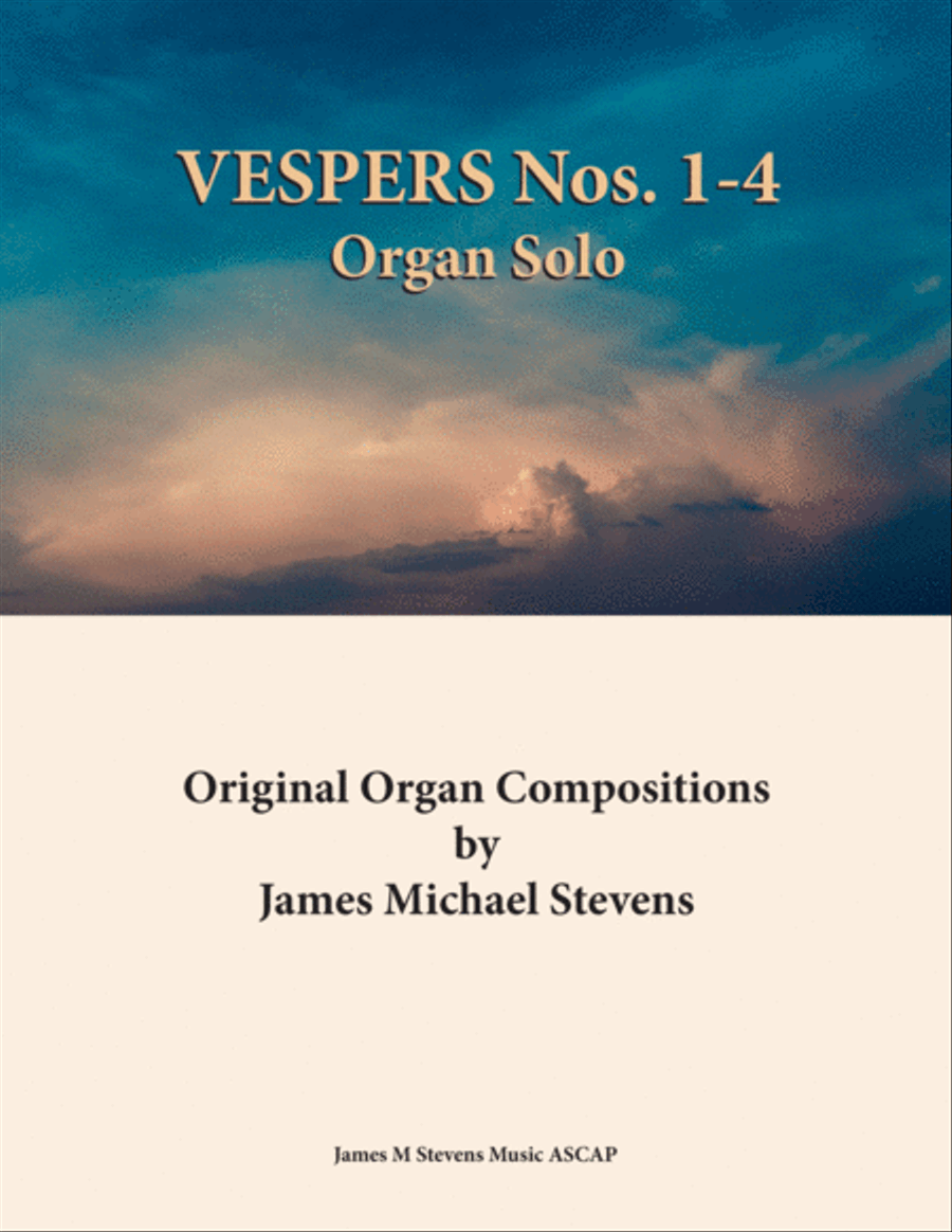 Vespers Nos. 1-4 - Organ Book Organ Solo scores gallery preview page 1