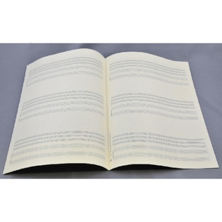 Music manuscript paper for organ 4x3 staves