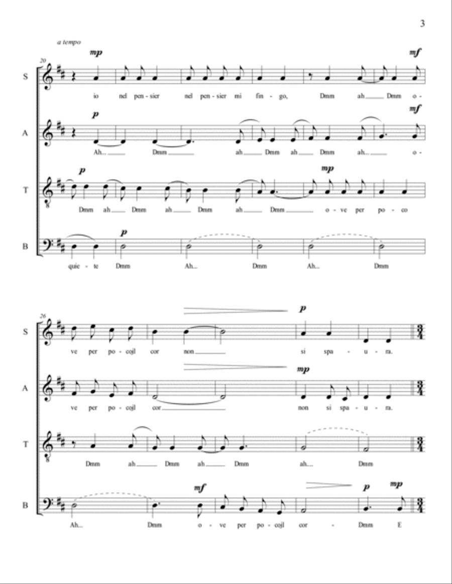 Il naufragar m'è dolce 4-Part scores gallery preview page 3