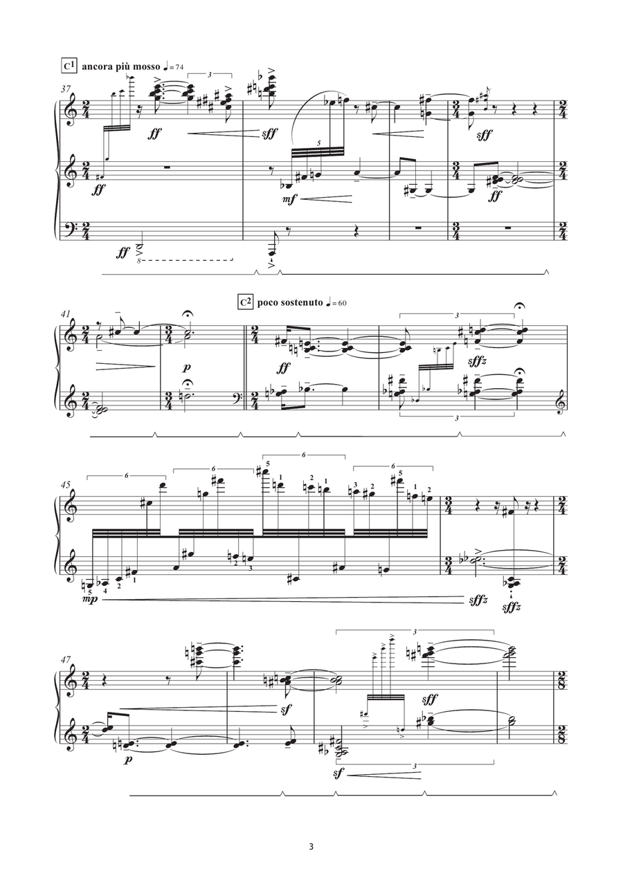 Des Pas Chromatiques - Hommage A Debussy Piano Solo scores gallery preview page 3