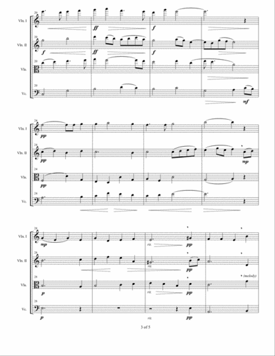 Because (String Quartet) String Quartet scores gallery preview page 3