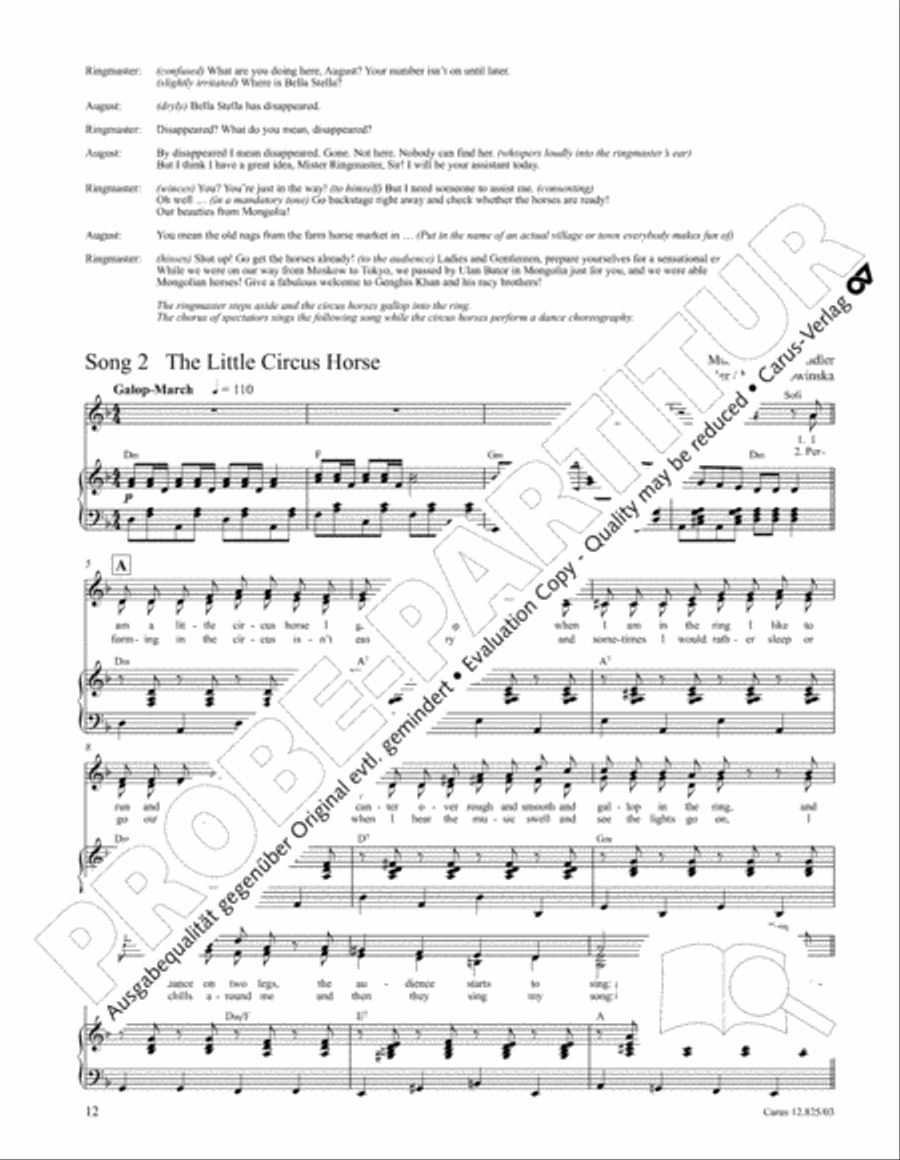 Circus Allegro Circus Allegro Choir scores gallery preview page 13