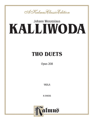 Book cover for Two Duets, Op. 208