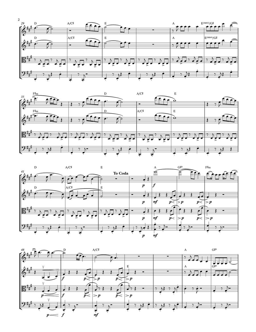 I Choose You String Quartet scores gallery preview page 2