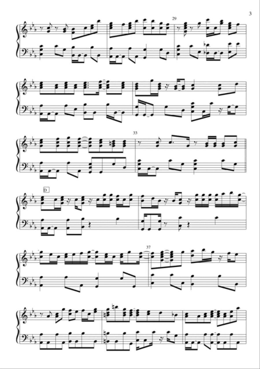 Yoruni Kakeru Piano Solo scores gallery preview page 3