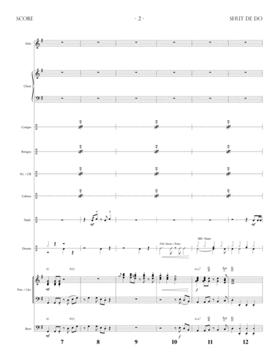 Shut De Do - Rhythm Score and Parts