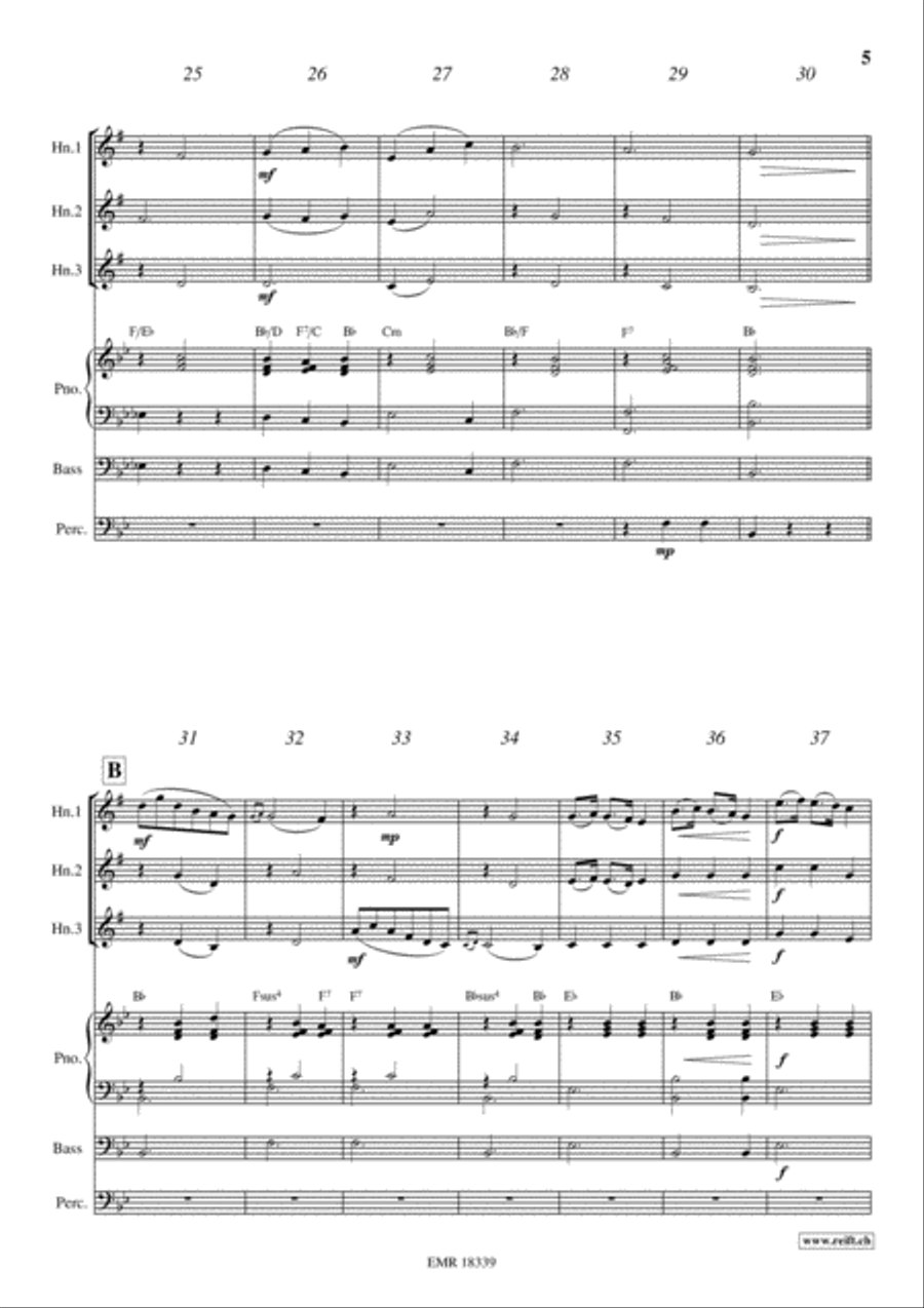 Plaisir d'Amour Horn scores gallery preview page 5
