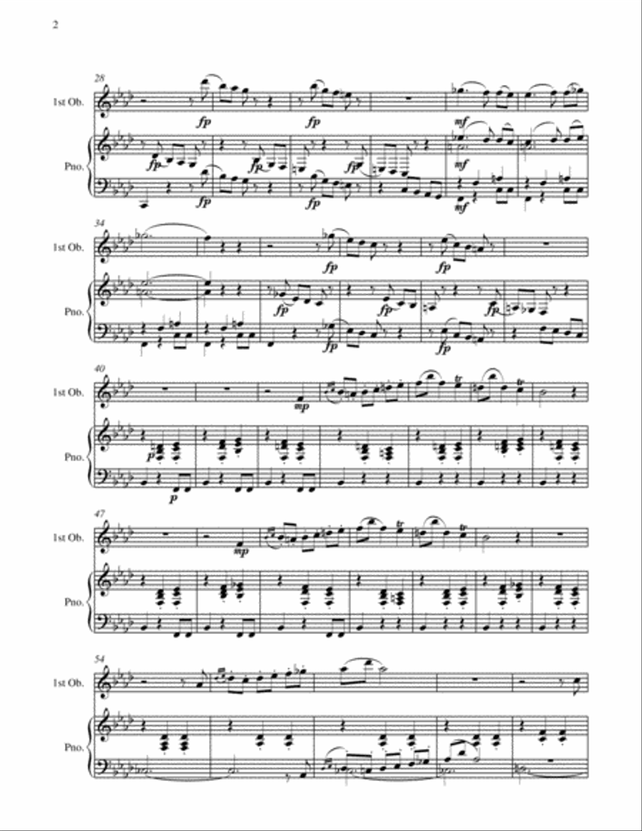 Anitra's Dance - From Peer Gynt (Oboe and Piano) Chamber Orchestra scores gallery preview page 6