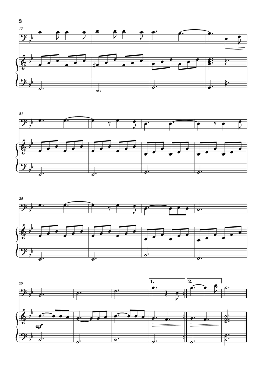 Hallelujah Piano scores gallery preview page 2
