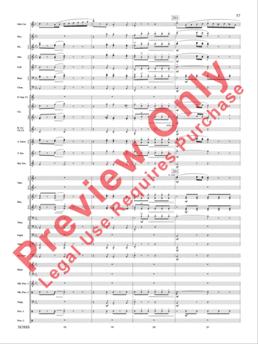 Napoli Concert Band scores gallery preview page 58