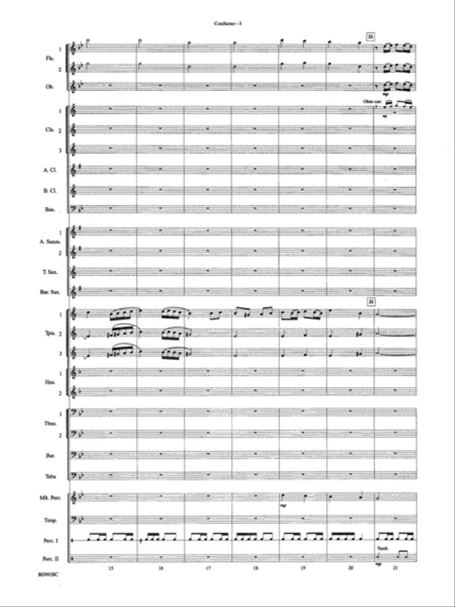 Patapan: Score Patapan: Score Concert Band scores gallery preview page 5