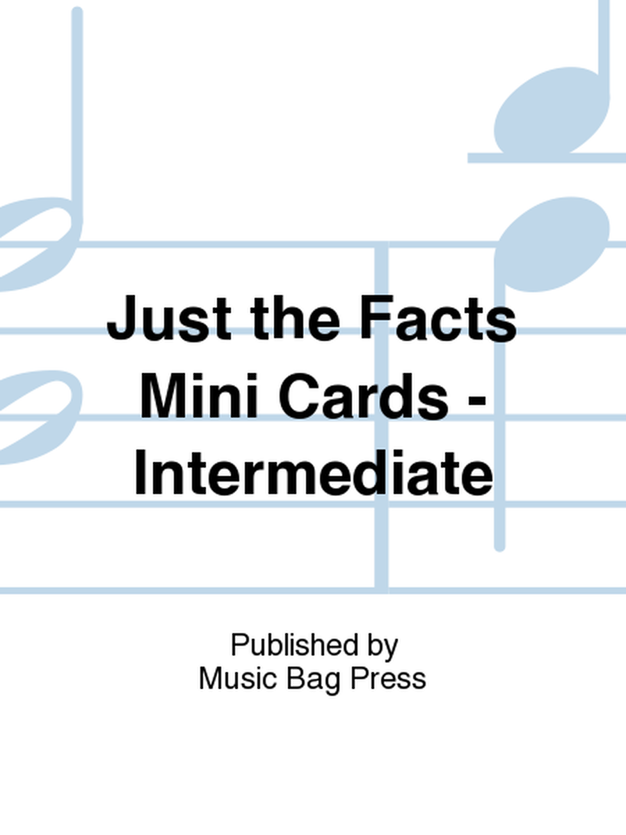 Just the Facts Mini Cards - Intermediate