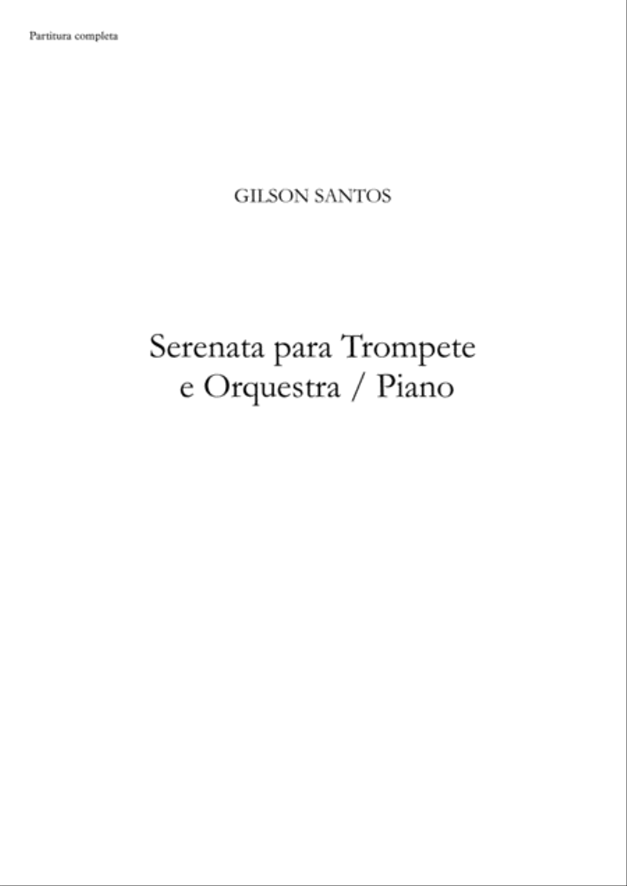 Serenata para Trompete e Piano ( Version ) Trumpet Solo scores gallery preview page 4