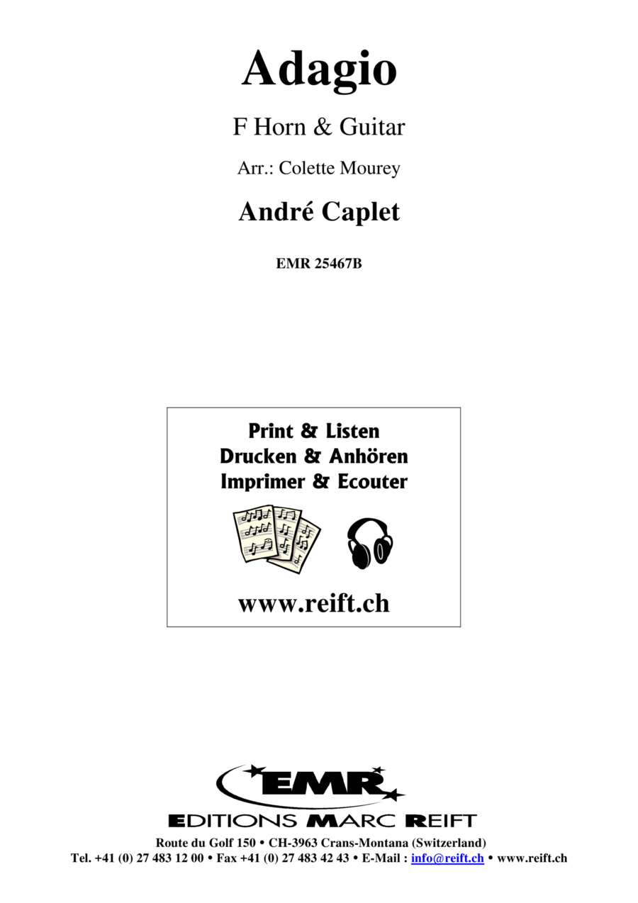 Adagio Adagio Horn scores gallery preview page 1