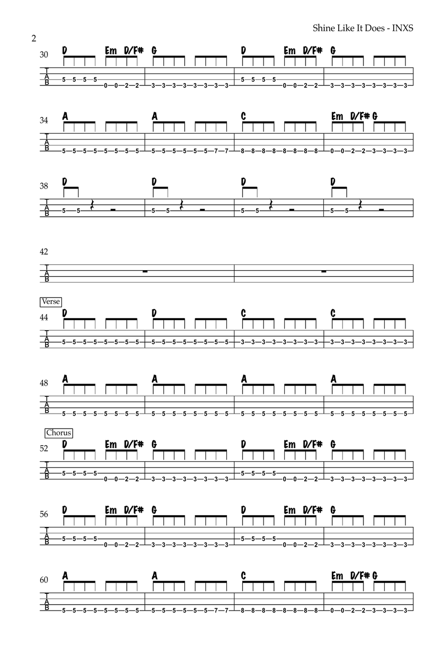 Shine Like It Does Shine Like It Does Acoustic Guitar scores gallery preview page 2