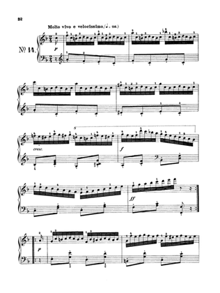 Czerny: School of Velocity, Op. 299 No. 14