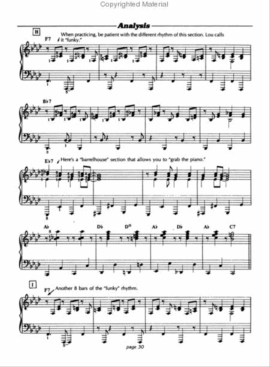 Lou Stein Plays Sweet Georgia Brown Piano Solo scores gallery preview page 4