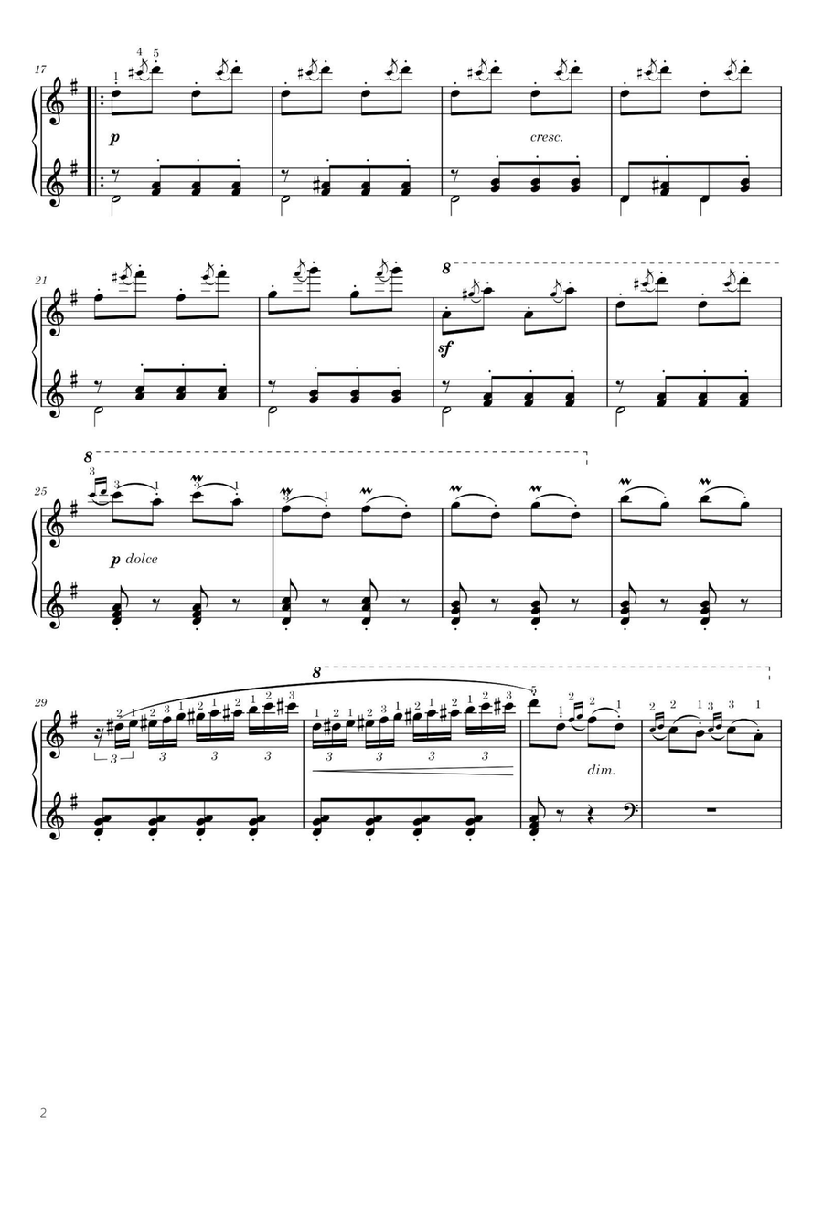 Czerny Op.849 No.17 Czerny Op.849 No.17 Piano Solo scores gallery preview page 2