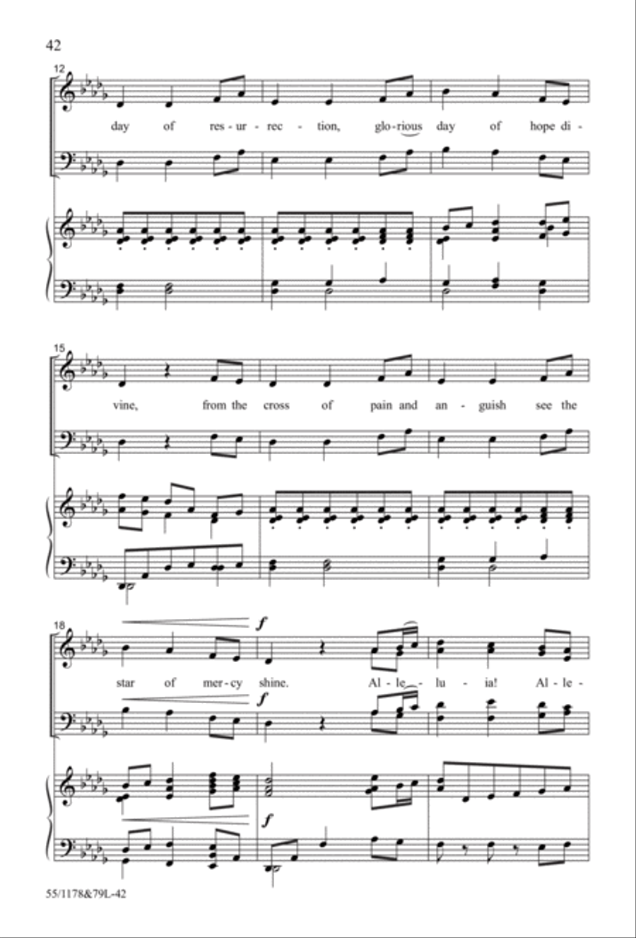 A Living Hope - SATB with Performance CD 4-Part scores gallery preview page 15
