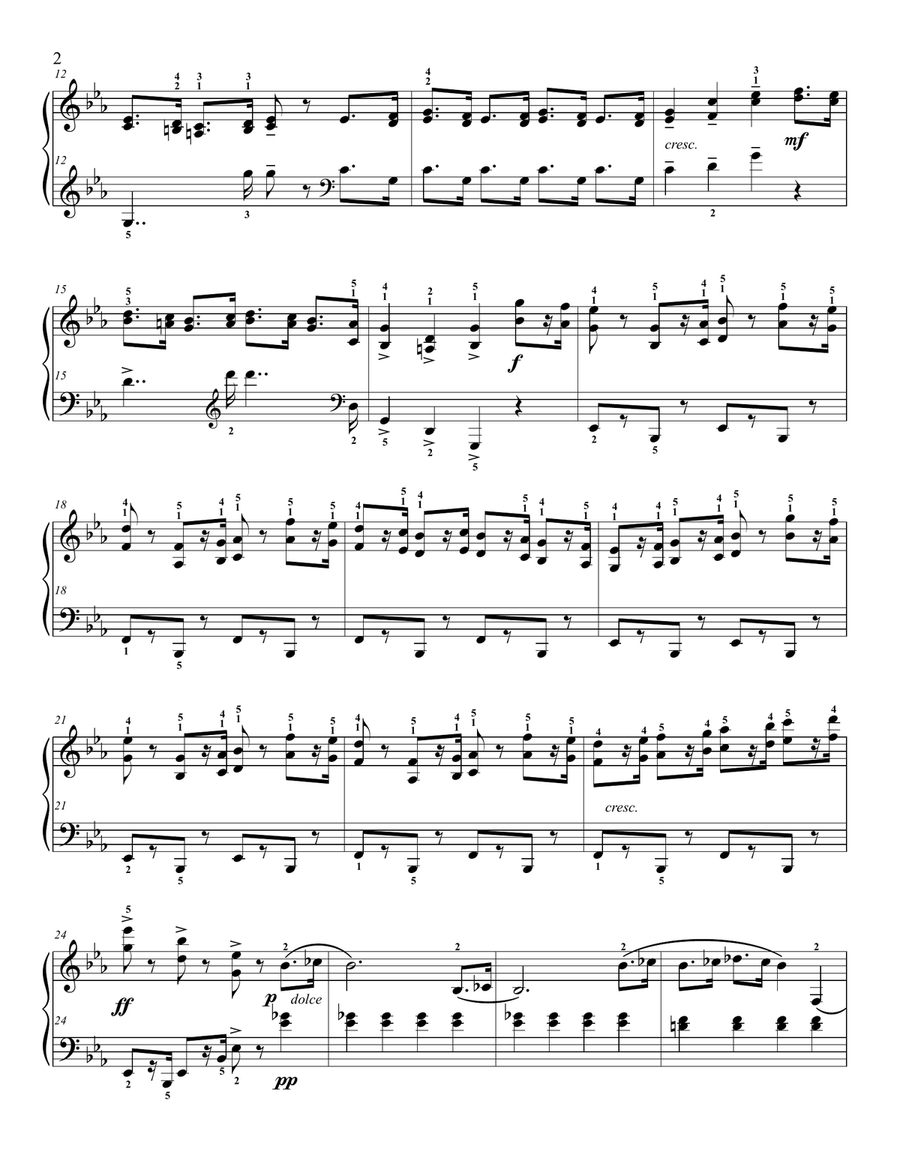 Kabalevsky Rondo 1, Op.60 Easy Piano scores gallery preview page 2