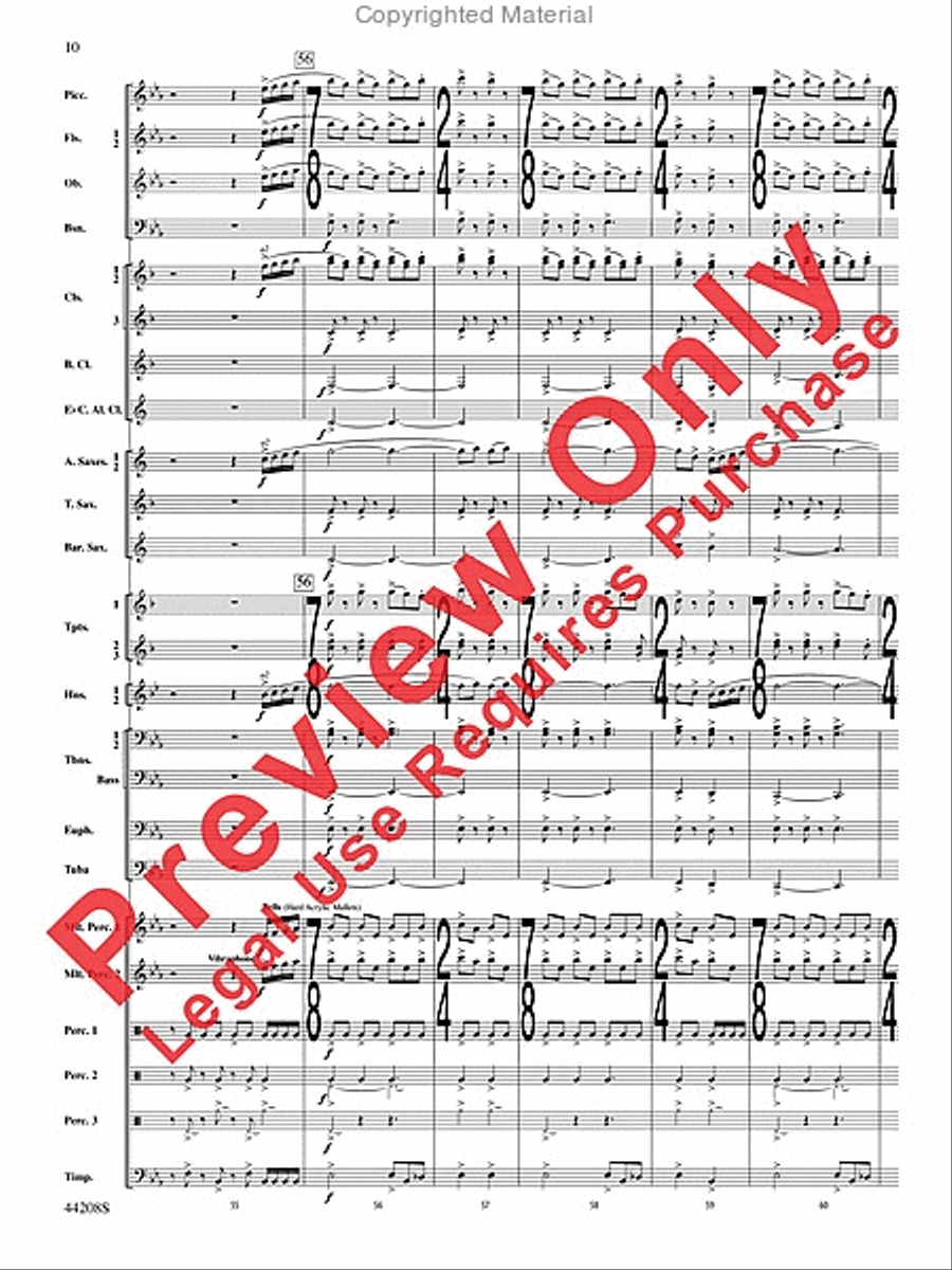 Undecim Concert Band scores gallery preview page 11