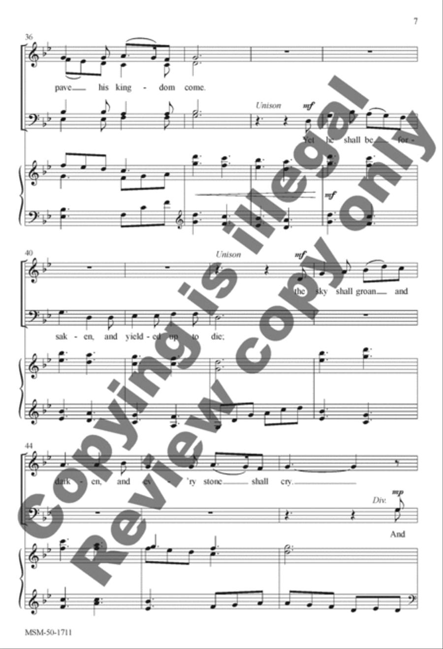 A Stable Lamp Is Lighted 4-Part scores gallery preview page 6