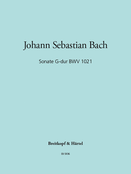 Sonata in G major BWV 1021