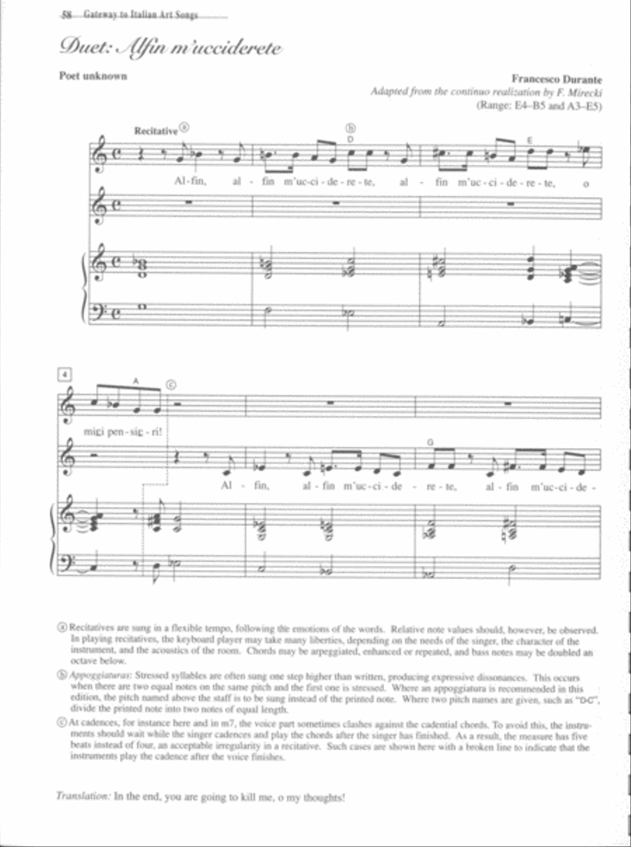 Gateway to Italian Songs and Arias Voice Solo scores gallery preview page 4