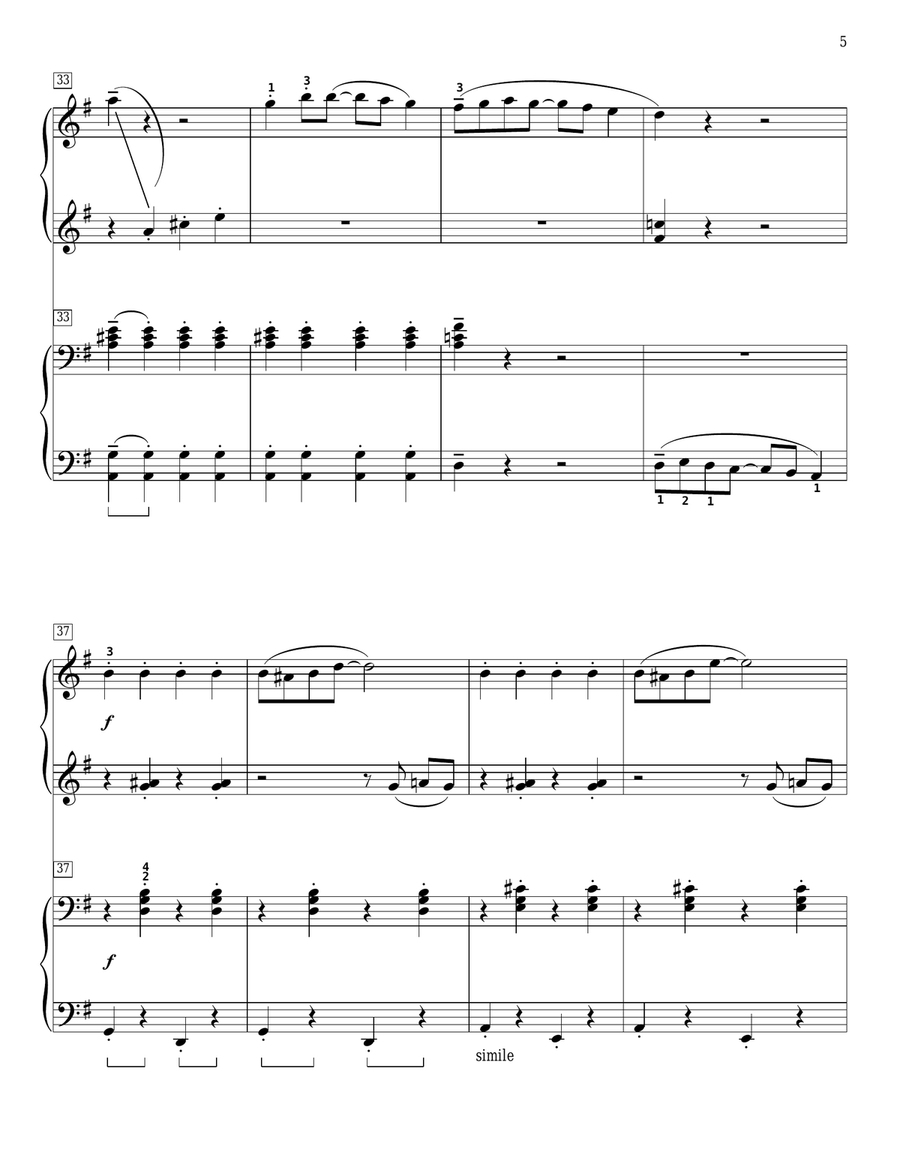 Crescent City Connection Crescent City Connection Piano Duet scores gallery preview page 5