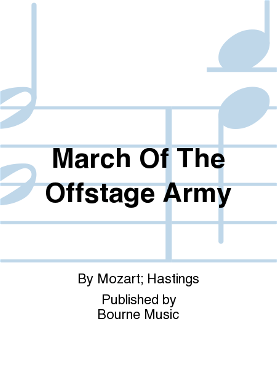 March Of The Offstage Army Concert Band scores gallery preview page 1