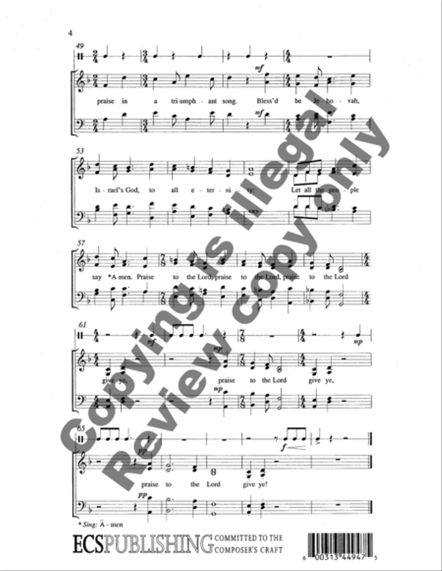 Give Praise and Thanks Give Praise and Thanks 4-Part scores gallery preview page 6