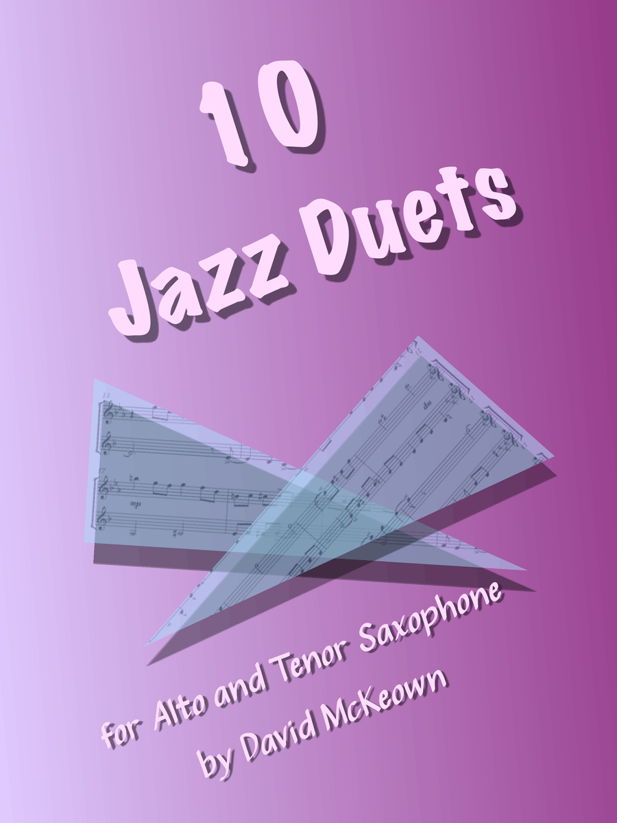 10 Jazz Duets for Alto and Tenor Saxophone Woodwind Duet scores gallery preview page 1