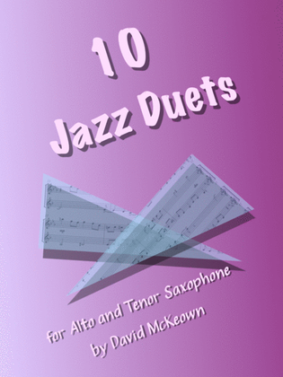 Book cover for 10 Jazz Duets for Alto and Tenor Saxophone
