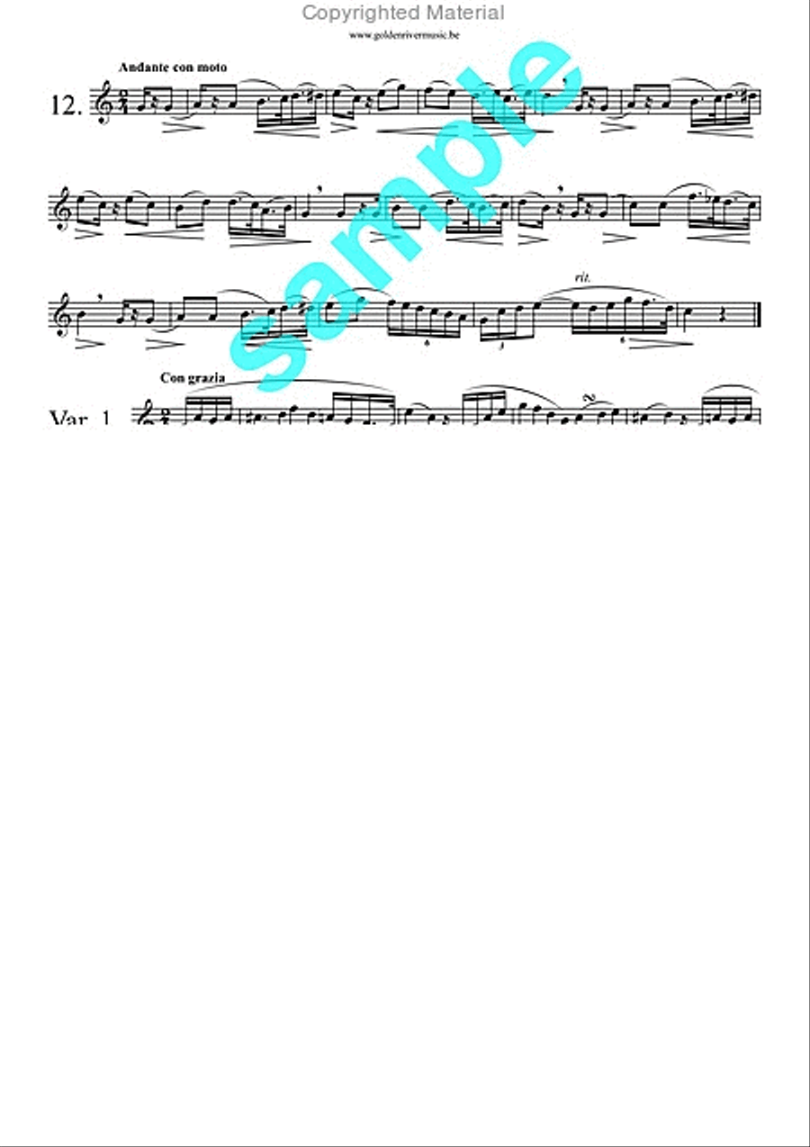 12 Grands Caprices op. 32 for horn School and Community scores gallery preview page 13