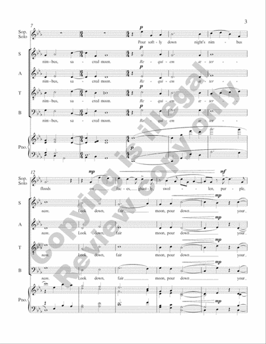 A Walt Whitman Requiem 4-Part scores gallery preview page 5