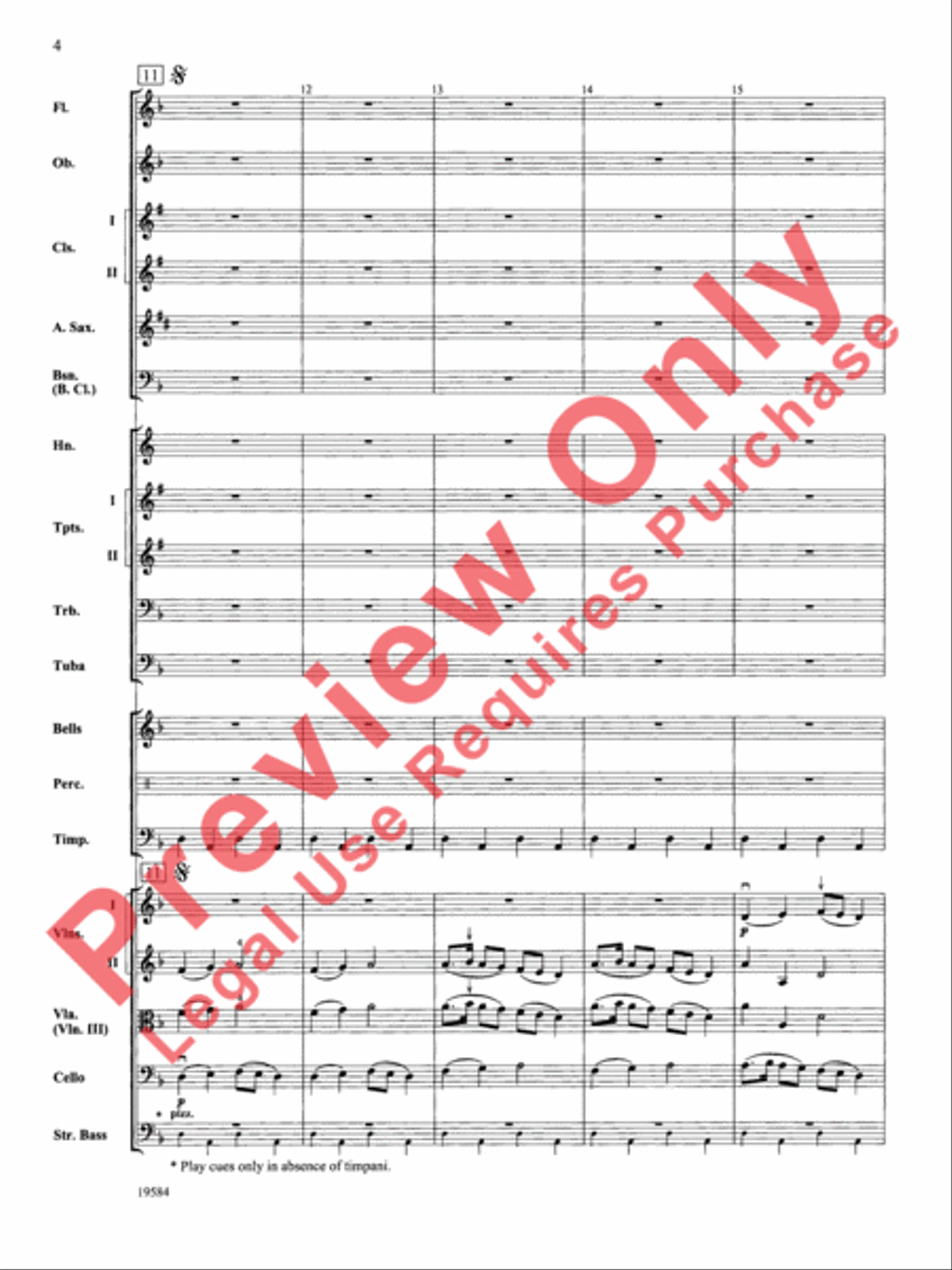 Symphony No. 1, 3rd Movement Full Orchestra scores gallery preview page 5